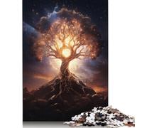 500 Pieces Magical Tree of Life Puzzles Jigsaw Adults Difficulty Jigsaw Puzzle Relaxing Games Toy 500pcs (52x38cm)