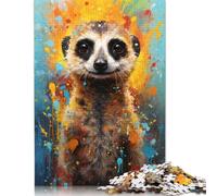 500 Pieces Meerkat Colorful41 Puzzle Jigsaw Adults Jigsaw Difficulty Jigsaw Educational Game Toy Family Decoration 500pcs (52x38cm)
