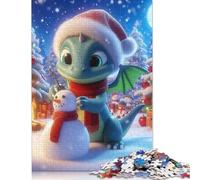 500 Pieces Merry Christmas Jigsaw Puzzles for Adults, Puzzle, 500 Pieces Puzzle, Puzzle Game Difficult Challenge Puzzle 500pcs (52x38cm)