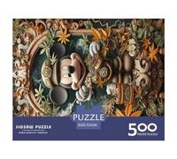 500 Pieces Mickey Mouse Jigsaw Square Puzzle for Adults Wooden Puzzles Unique Challenge Games 500pcs (52x38cm)