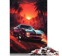 500 Pieces Moonlit Retrowave Jigsaw Puzzle Puzzle for Adults And Teenager For Family Fun & Game Night 500pcs (52x38cm)
