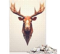 500 Pieces Moose Jigsaw Puzzle Difficulty Puzzle Education Games Toys 500pcs (52x38cm)