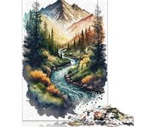 500 Pieces Mountain I Puzzle Adult Jigsaw Puzzle Relax Puzzles Games 500pcs (52x38cm)