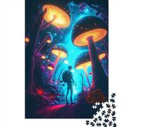 500 Pieces Mushroom Forest Square Jigsaw Puzzles for Adults And Wooden Puzzles Children Puzzles 500pcs (52x38cm)