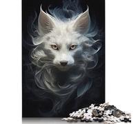 500 Pieces Mystic Smoke Feline Jigsaw Puzzle Puzzles for Teenagers Gifts for Adults 500pcs (52x38cm)