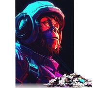 500 Pieces Neon Monkey Puzzles Jigsaw Adults Difficulty Puzzles Jigsaw Educational Games Toy Family Decoration 500pcs (52x38cm)