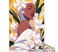 500 Pieces Orchid Jigsaw Puzzle Jigsaws for Adults Educational Game Challenge Toy 500pcs (52x38cm)