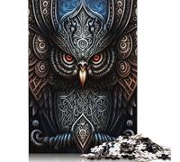 500 Pieces Owl Art Jigsaw Puzzle Adults Difficulty Puzzles Educational Toy Games Family Decoration 500pcs (52x38cm)