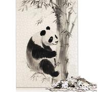 500 Pieces Panda And The Bamboo Jigsaw Puzzle Difficulty Puzzle Education Games Toys 500pcs (52x38cm)