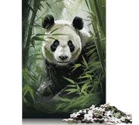 500 Pieces Panda in Bamboo Bliss Jigsaw Puzzle Puzzles for Adults Puzzle for Adults And Teenager 500pcs (52x38cm)