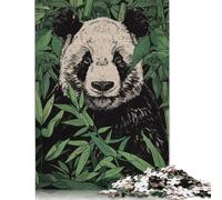 500 Pieces Panda in Bamboo Puzzles Jigsaw Adults Difficulty Jigsaw Puzzle Relaxing Games Toy 500pcs (52x38cm)