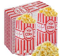 500 Pieces Paper Popcorn Bags 1 oz Small Pop Corner Bags Individual Servings for Popcorn Machine Christmas Party Disposable Pop Corn Storage Bag Bulk