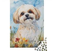 500 Pieces Papillon Dog Puzzles Jigsaw Adults Difficulty Puzzles Jigsaw Educational Games Toy Family Decoration 500pcs (52x38cm)