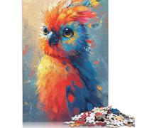 500 Pieces Parrot Palette Puzzle for Adults Wooden Puzzle Jigsaws for Adults Educational Game Teenagers 500pcs (52x38cm)