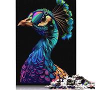 500 Pieces Peacock Colorful Square Jigsaw Puzzles for Adults And Wooden Puzzles 500pcs (52x38cm)