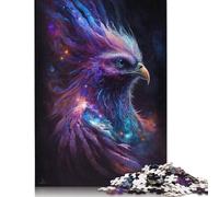 500 Pieces Phoenix Bird Galaxy Jigsaw Puzzles Adults Difficulty Puzzles Strengthen Relationships between Family Members 500pcs (52x38cm)