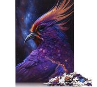 500 Pieces Phoenix Bird Galaxy Puzzles Jigsaw Adults Difficulty Puzzles Jigsaw Educational Games Toy Family Decoration 500pcs (52x38cm)