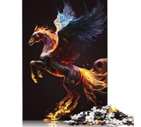 500 Pieces Phoenix Horse Mythology Jigsaw Puzzles Adults Difficulty Puzzles Strengthen Relationships between Family Members 500pcs (52x38cm)