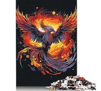 500 Pieces Phoenix Mystic Jigsaw Puzzles Wooden Puzzles for Adults & Teenager Brain Teaser Puzzles For Adults 500pcs (52x38cm)