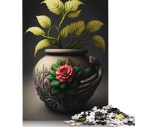 500 Pieces Pot Fantasy Jigsaw Puzzles Adults Difficulty Puzzles Strengthen Relationships between Family Members 500pcs (52x38cm)