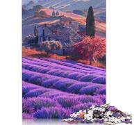500 Pieces Purple Tulip Puzzle Jigsaw Adults Jigsaw Difficulty Jigsaw Educational Game Toy Family Decoration 500pcs (52x38cm)