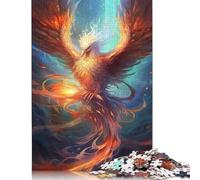 500 Pieces Puzzle Adults Colourful Phoenix Bird Puzzle Decompression Toys Home Puzzles Game Puzzle Interesting Gifts 500pcs (52x38cm)