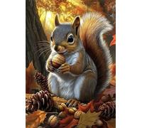 500 Pieces Puzzle For Adults Autumn Squirrel Jigsaw Puzzles Teens Educational Toys Challenging puzzles for Wall Decor Gifts Finished Size: 52x38 cm