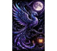 500 Pieces Puzzle For Adults Dark Phoenix Jigsaw Puzzles Teens Educational Toys Challenging puzzles for Wall Decor Gifts Finished Size: 52x38 cm
