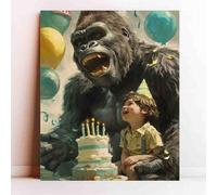 500 Pieces Puzzle for Adults Gorilla Birthday Party for Players Who Like to Challenge The Difficult and Unlock More Complex Patterns in Hd