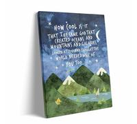 500 Pieces Puzzle for Adults Inspiring God Who Created Oceans,Mountains and Galaxies Also Thought The World Needed You Motivational Wall Decor