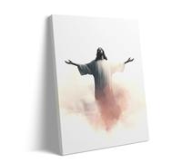 500 Pieces Puzzle for Adults Jesus Inspirational Religious Christ with Open Arms Surrounded by Clouds of Heaven Christian Faith Family Use