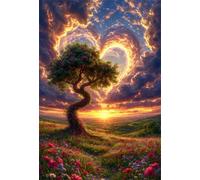 500 Pieces Puzzle For Adults Love Cloud Tree Jigsaw Puzzles Teens Educational Toys Challenging puzzles for Wall Decor Gifts Finished Size: 52x38 cm