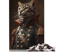 500 Pieces Puzzle for Adults The Ocelot Commander Jigsaw Puzzles for Adults Puzzle Woodenboard Puzzles Educational Game Challenge Toy 500pcs (52x38cm)