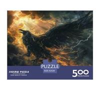 500 Pieces Puzzles for Adults Ancient_crow Creative Square Jigsaw Puzzles for Adults, Wooden Puzzles Home Decoration Jigsaw Puzzles 500pcs (52x38cm)