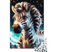 500 Pieces Puzzles for Adults Animal Zebra Jigsaw Puzzles for Adults And Wooden Puzzles Home Decoration 500pcs (52x38cm)