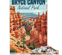500 Pieces Puzzles for Adults Bryce Canyon National Park Jigsaw Puzzles for Adults Woodenboard Puzzles Difficult And Challenge 500pcs (52x38cm)