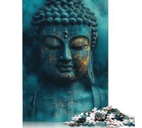 500 Pieces Puzzles for Adults 'Buddha Statue Creative Square Jigsaw Puzzles for Adults, Wooden Puzzles Home Decoration Jigsaw Puzzles 500pcs (52x38cm)