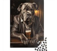 500 Pieces Puzzles for Adults Cane Corso Square Puzzle for Adults & Wooden Puzzles Home Decor 500pcs (52x38cm)