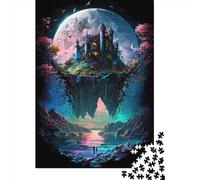 500 Pieces Puzzles for Adults Castle Creative Square Jigsaw Puzzles for Adults, Wooden Puzzles Home Decoration Jigsaw Puzzles 500pcs (52x38cm)