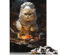 500 Pieces Puzzles for Adults Cat Chef Kitchen Jigsaw Puzzles for Adults And Wooden Puzzles Home Decoration 500pcs (52x38cm)