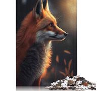 500 Pieces Puzzles for Adults Fox Sunny Creative Square Jigsaw Puzzles for Adults, Wooden Puzzles Home Decoration Jigsaw Puzzles 500pcs (52x38cm)