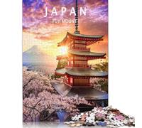 500 Pieces Puzzles for Adults Fuji Mount Photography Square Puzzle for Adults & Wooden Puzzles Home Decor 500pcs (52x38cm)