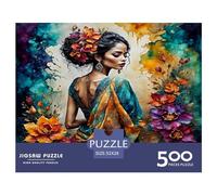500 Pieces Puzzles for Adults India's Girl Jigsaw Puzzles for Adults And Wooden Puzzles Home Decoration 500pcs (52x38cm)
