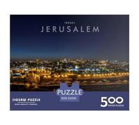 500 Pieces Puzzles for Adults Jerusalem Night View Jigsaw Puzzles for Adults And Wooden Puzzles Home Decoration 500pcs (52x38cm)