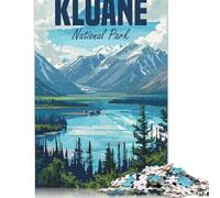 500 Pieces Puzzles for Adults Kluane National Park Jigsaw Puzzles for Adults Woodenboard Puzzles Difficult And Challenge 500pcs (52x38cm)