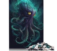 500 Pieces Puzzles for Adults Kraken Enchanted Kingdom Jigsaw Puzzles for Adults Woodenboard Puzzles Difficult And Challenge 500pcs (52x38cm)