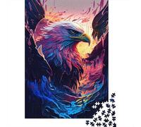 500 Pieces Puzzles for Adults Magical Eagle Creative Square Jigsaw Puzzles for Adults, Wooden Puzzles Home Decoration Jigsaw Puzzles 500pcs (52x38cm)