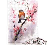 500 Pieces Puzzles for Adults Robin Hood Birds Square Puzzle for Adults & Wooden Puzzles Home Decor 500pcs (52x38cm)