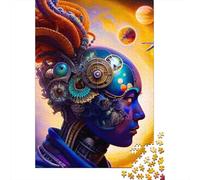 500 Pieces Puzzles for Adults Robot Jigsaw Puzzles for Adults Puzzle Cardboard Puzzles Educational Stress Relief Toy Puzzle 500pcs (52x38cm)