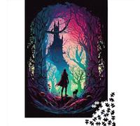 500 Pieces Puzzles for Adults The Lost Castle Creative Square Jigsaw Puzzles for Adults, Wooden Puzzles Home Decoration Jigsaw Puzzles 500pcs (52x38cm)